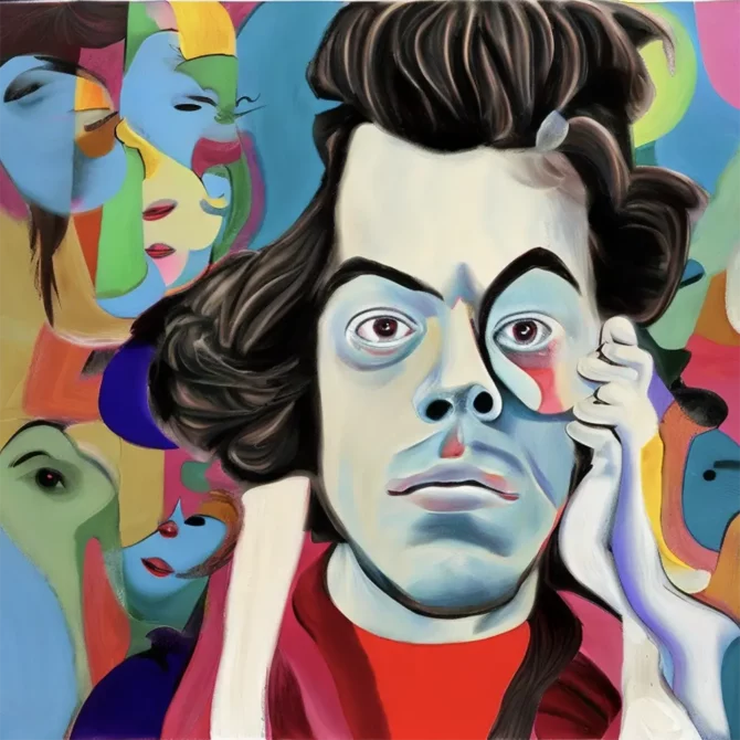 Harry Styles in the style of George Condo     3